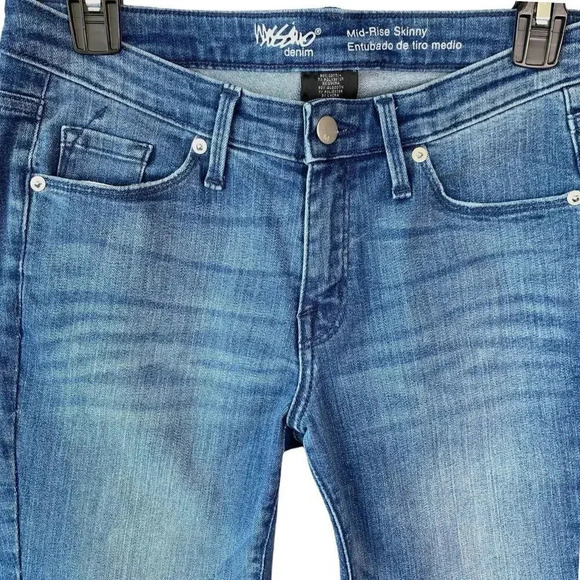 Levi's Mossimo Bundle of Two Denim Blue Jeans Skinny Mid Rise Stretchy Sizes 6S - Picture 5 of 15